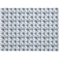thumbnail image 3 of Rectangle Tablecloth with Wave Lace 60x84 Inch, Farmhouse Blue Gray Rustic Rectangular Table Cloths Durable Table Covers Fabric Table Cloth for Dining Table, Buffet Parties and Camping, 3 of 8