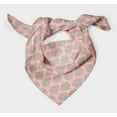 thumbnail image 3 of Bimba Pink Floral Block Printed Pure Silk Scarf For Hair Neck Head Bandanas For Women 40 x 40 Inches, 3 of 6