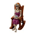 thumbnail image 2 of Halloween Skeleton Statues, Skull Figurines Gothic Home Decor for Shelf, Tabletop, Indoor Outdoor Halloween Decorations, 2 of 7