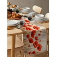 thumbnail image 6 of Spring Watercolor Poppy Flower Plant Table Runner Wedding Decor Table Runner Home Dining Coffee Table Decor Tablecloth, 6 of 6