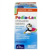Fleet Pedia-Lax Chewable Tablets, Watermelon Flavor for Children - 30 Ct, Pack of 6