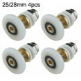 thumbnail image 4 of Luckyn 4 Pcs Rouleaux de Porte de Douche Partiels Poulies Excentriques Coulissantes, 4 of 5