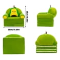 thumbnail image 2 of Best Sellers- 2 In 1 Plush Foldable Kids Sofa Backrest Armchair Foldable Children Sofa Cute, 2 of 3