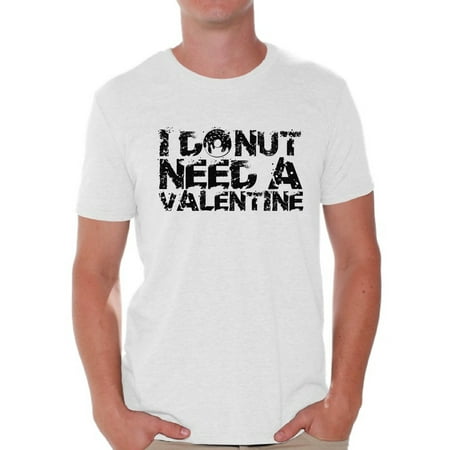 Awkward Styles I Donut Need a Valentine Shirt Donut Valentine Tshirt for Men Funny Valentines Day T Shirt Valentine's Day Gift Idea for Him Valentine Tshirt for Men Donut Party Anti Valentine's (Best Donuts In Orange County Ca)