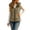 Green, variant on Cekizud Womens Puffer Vest Winter Hooded Faux Fur Trim Puffer Jacket Sleeveless Zip Up Slim Fit Warm Coat with Pockets, S-2XL