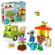 LEGO DUPLO Town Caring for Bees & Beehives Preschool Kids Learning Toy, 2 Figures and a Drivable Truck, STEM Toy,  Build-and-Rebuild Educational Set for Toddlers Ages 2 Years Old and Up, 10419