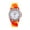 Orange, variant on TIHLMK Watches for Women Rainbow Crystal Rhinestone Watch Silicone Jelly Link Band
