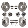 thumbnail image 1 of Transit Auto Front Rear Hub Bearings Assembly Disc Brake Rotors and Semi-Metallic Pads Kit (10Pc) for Car 2016-2019 Subaru Legacy 2.5L - Left Right Side (Driver Passenger) KBB-109026, 1 of 11