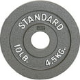 thumbnail image 1 of CAP Barbell 2-Inch Olympic Cast Iron Weight Plate, Grey, 10 lb, 1 of 4