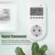 thumbnail image 2 of Toma de termostato digital YONGSHENG Controlador inalámbrico de temperatura ambiente con pantalla LCD grande, 2 of 5