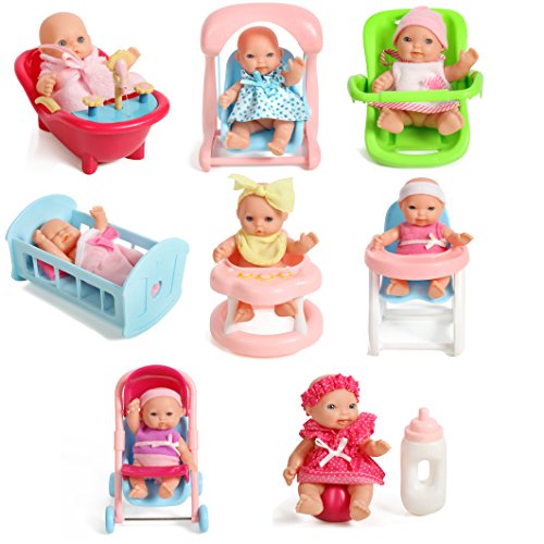 doll stroller crib high chair