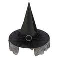 thumbnail image 3 of LYHaoo Toddler Kids Witch Hat, Lace Headdress Hat Halloween Witch Hats for Halloween Costume Party Dress Up, 3 of 5