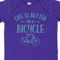 thumbnail image 4 of Inktastic Life's Better on a Bicycle Girls Baby Bodysuit, 4 of 5