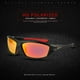 thumbnail image 1 of 3uds. Gafas de sol polarizadas Hombres UV400 Gafas de conducción al aire libre (película) Negro Rojo, 1 of 5