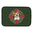 thumbnail image 2 of Carolines Treasures CK1558DDM Basenji Poinsetta Wreath Dish Drying Mat, 2 of 4