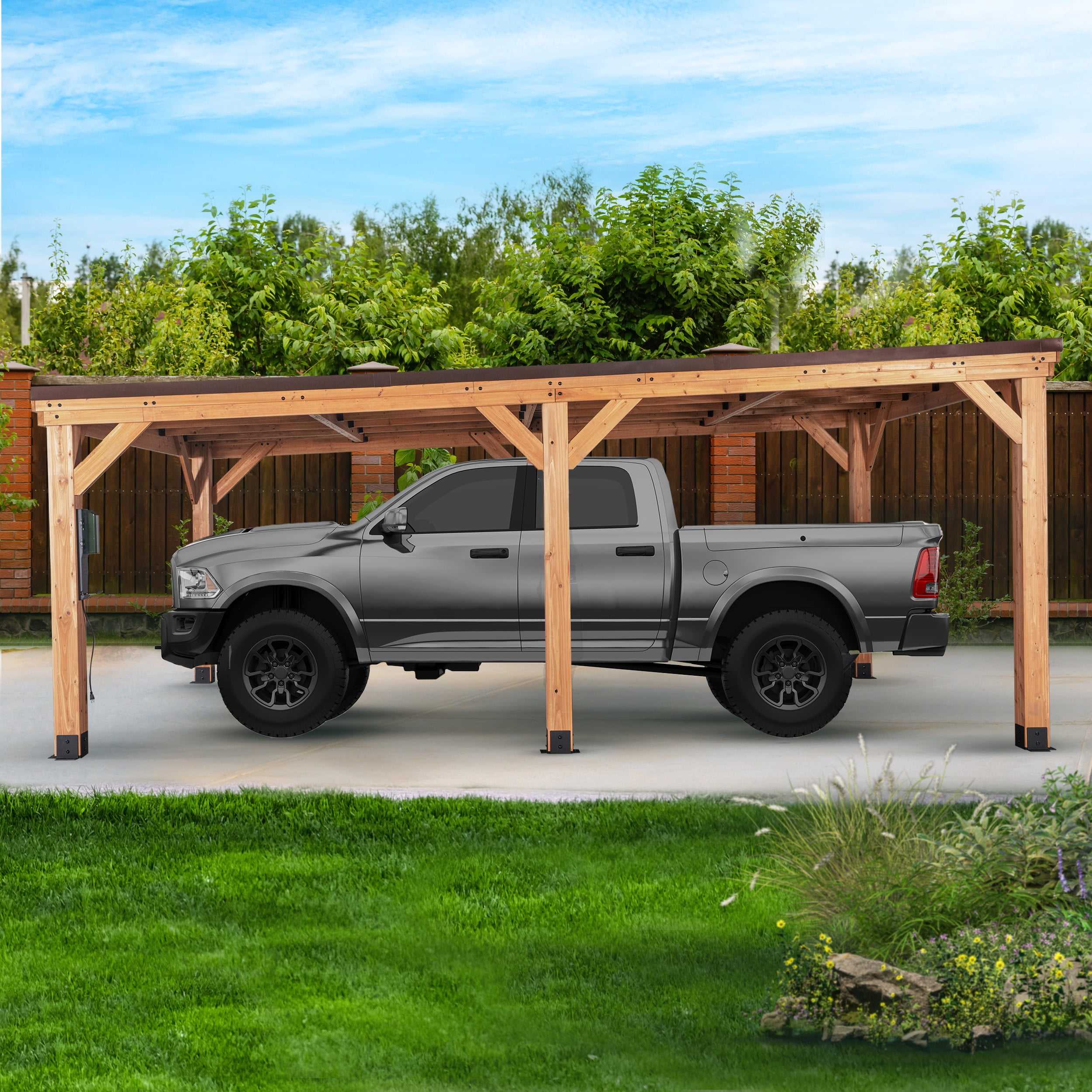 Backyard Discovery Kingsport 20' x 12' Carport Gazebo