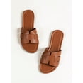thumbnail image 1 of Ladies' Snake Pattern Slip-on Flat Sandals For Summer Vacation, Indoor And Outdoor, 1 of 5
