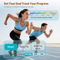 thumbnail image 3 of TCVOR Smart Digital Scale for Body Weight with BMI, Body Fat, Muscle Mass, 400Lb - Large LED Display Bathroom Scale with Multi-Frequency BIA, 23 Metrics, 3 of 7