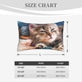 thumbnail image 6 of Balery Playful Cat Pillow Covers,Bed Pilowcases,Reversible Plush Throw Pillow Covers End Pillow Encasement,Pillow Case - 20"X30", 6 of 9