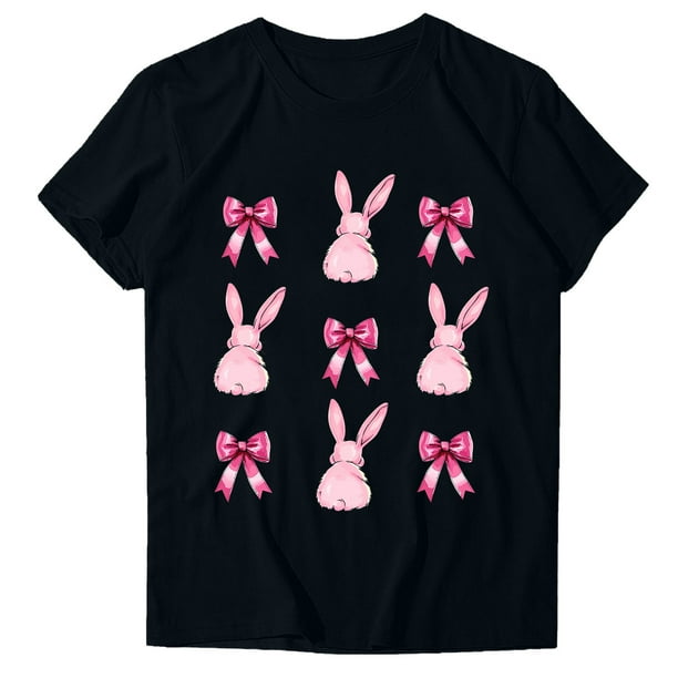 Blusas de Manga Corta para las Mujeres Divertida Impresión Cuello Redondo Camiseta Vintage, Blusas de Primavera para las Mujeres