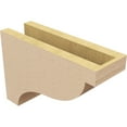thumbnail image 5 of 4"W x 12"D x 8"H Classic Garner Rough Cedar Woodgrain TimberThane Corbel, Primed Tan, 5 of 6