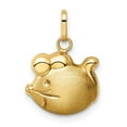 thumbnail image 5 of 14K Yellow Gold Satin & Polished Mouse Charm Pendant, 5 of 7