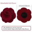 thumbnail image 4 of Collar para Perro Aring Pet de Terciopelo Suave con Flor Desmontable Rojo Talla S, 4 of 6