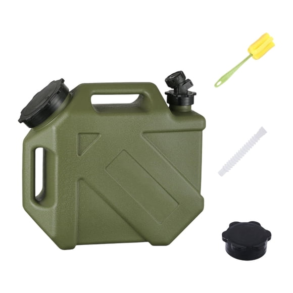 Contenedor de agua cubo de agua al aire libre con espita, beber jarra de almacenamiento de agua para acampar para para supervivencia de Verde