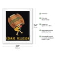 thumbnail image 2 of Cognac Brandy - Pellisson Père & Co. - Vintage France Advertising Poster by Leonetto Cappiello c.1907 - Fine Art Rolled Canvas Print 16in x 20in, 2 of 4