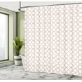 thumbnail image 5 of Ambesonne Abstract Shower Curtain, Cubic Formed Motifs Art, 69"Wx70"L, White Pale Salmon, 5 of 5