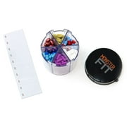 Pill Thing Monster Jr Daily Medication Sort Dose Organizer Secure Travel Pill Dispenser with Labels