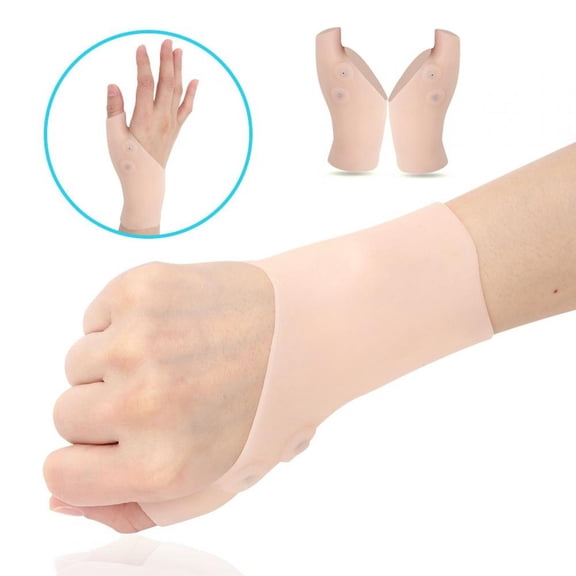 Tebru 2 Pcs Undersleeve for Silicone Thumb Splint | Soft Protective Hand Sock to Wear Under Thumb & Wrist Braces