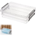 thumbnail image 2 of Transparent Storage Box with Lids,Clip Box,Stackable Transparent Plastic Bins with Latching Lids,Plastic Container Box for Organizing,Portable File Box Stackable Storage Containers,(E,10x6.88 in), 2 of 4
