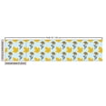 thumbnail image 3 of Ambesonne Autumn Fabric by the Yard Upholstery, Flowers and Maple Leaves, 5 Yards, Pale Blue Earth Yellow, 3 of 5