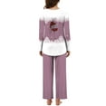 thumbnail image 7 of ChaoHeng Womens 2 Piece Outfit Lounge Set 2025 Christmas $10(Purple,XL), 7 of 7
