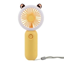 Harpi Handheld Mini Fan,Air Conditioner Fan,3 Speeds,Cosmetic Fan With Light Personal Lash Fan USB Portable Charging With Night Light Lazy Desktop Mini Pocket Small Fan,Travel Essentials