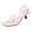 White, variant on Wovix Women Trendy Sandals Thong High Heel Shoes Simple Open Square Toes Party Shoes Indoor Outdoor Shoes Black 36