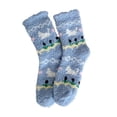 thumbnail image 3 of Womens Winter Socks with Cute Print for Soft Warm Floor Slipper Socks Indoor Outdoor Thermal Comfy Light Blue,A, 3 of 3