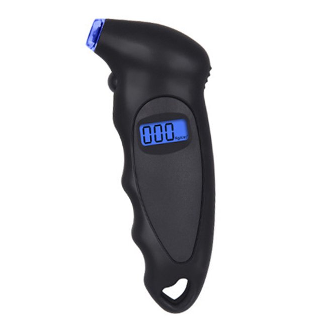 Medidor de presión de neumáticos digital LED 0-150 PSI 4 unidades, conmutable, manual, elé Abanopi Manómetro
