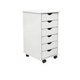 thumbnail image 6 of Adeptus Original Roll Cart, Solid Wood, 6 Drawer Roll Cart, White  (13.4" L x 15.4" W x 25.4" H), 6 of 9