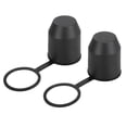 thumbnail image 1 of 2pcs Trailer Hitch Ball Cap Protector with Hook Waterproof 55mm ID Black for Car Truck RV Boat, 1 of 1