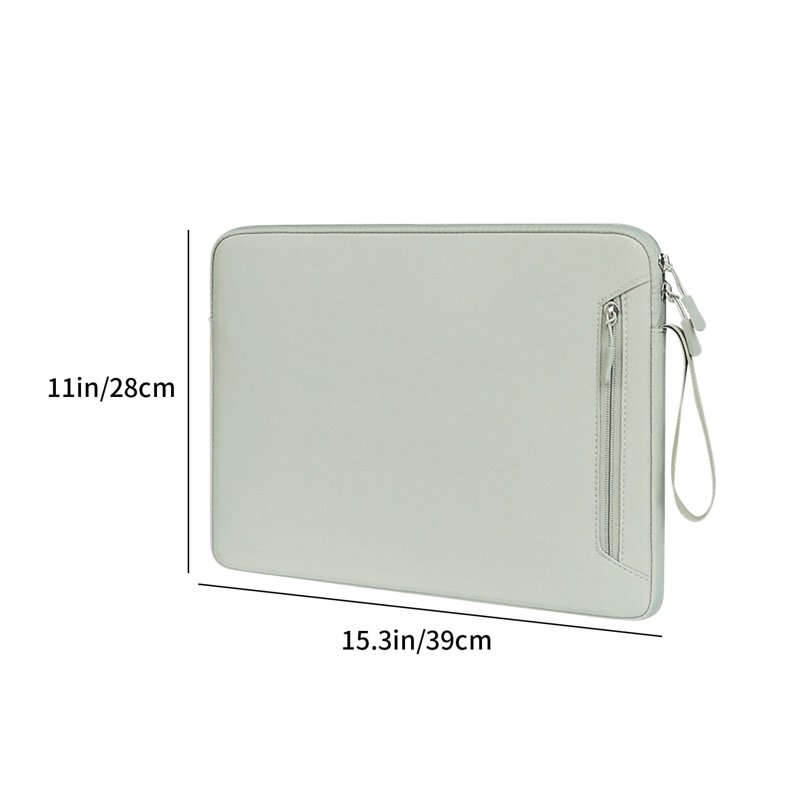 15inch Laptop Sleeve Case, Waterproofs Fabricv Computer Bag with Inner Village Soft for MacBook Air M4/A3420 M3/A3113 M2/A2681, M1/A2337 2025-2018, MacBook Pro M2/M1(Green)