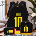 thumbnail image 1 of Ice Hockey Backpack Set, Including Messenger Bag and Pencil Case, Large Capacity Shoulder Bag, Stylish and Lightweight, Travel Light, Lazy Backpack Trend, Adjustable Shoulder Straps, 1 of 5