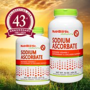 NutriBiotic Sodium Asscorbate Buffamin C Powder، 8 Oz