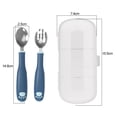 thumbnail image 2 of Cubiertos infantiles con mango de silicona | vajillas de seguridad infantil | utensilios para bebe, 2 of 6