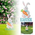 thumbnail image 1 of High - Quality Wooden Easter Bunny Egg Ground Insert Decorations - Create a Festive Yard Atmosphere, 1 of 6