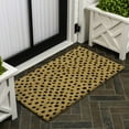 thumbnail image 3 of JONATHAN Y CocoHarbor Greet 2 x 3 Mat, Peater Classic Casual Commerical Natural Coir - Natural/Black Dot, NRF106A-23, 3 of 4