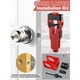 thumbnail image 4 of Herramienta de Embutir para Pestillo de Puerta, Kit de Instalación para Puertas de Madera de 1-3/4 Pulgadas o 1-3/8 Pulgadas Espesor con Perforadora para Cerradura Puerta A, 4 of 5