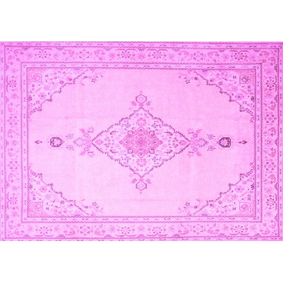 Ahgly Company Indoor Rectangle Persian Purple Traditional Area Rugs, 3' x 5'