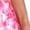 Pink Flowers, variant on Women'S Summer Casual Midi Dress Puffy Short Sleeve Square Neck Smocked Tiered Ruffle Dresses Rose Red & Pink S